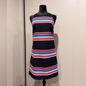 Trina Turk Loma Woven Striped Sleeveless Shift Dress